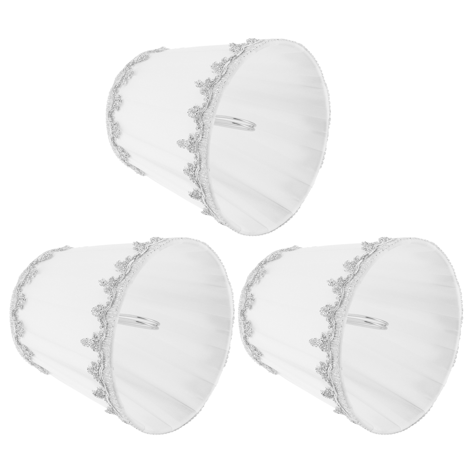 Moderne Stofflampenschirme, 3er-set, E14-clipfassung, Ideal Für Kerzen, Kronleuchter, Hotel- Und Ktv-dekoration.