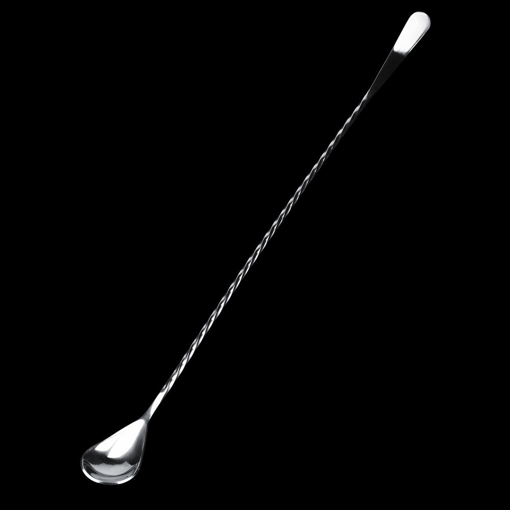 Cocktaillöffel Mit Gabel Aus Edelstahl, Rührstäbchen, Barmixer, 2er-set, Edelstahl