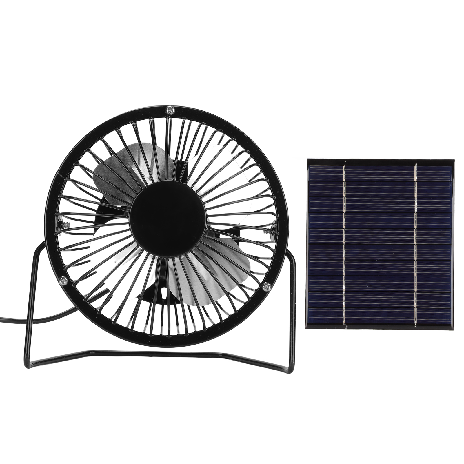 2,5-w-5-v-solarventilator Mit Usb-ausgang, Tragbar Und Wasserdicht, Aufladbar Über Solarpanel Für Camping, Angeln Und Wandern