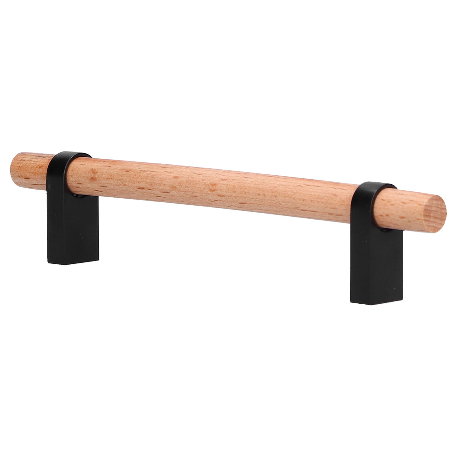 Moderner Schubladengriff Aus Schwarzer Kiefer, Design-möbelgriff Für Türen, Wohnzimmermöbelbeschläge, 128 Mm, 1 Stück