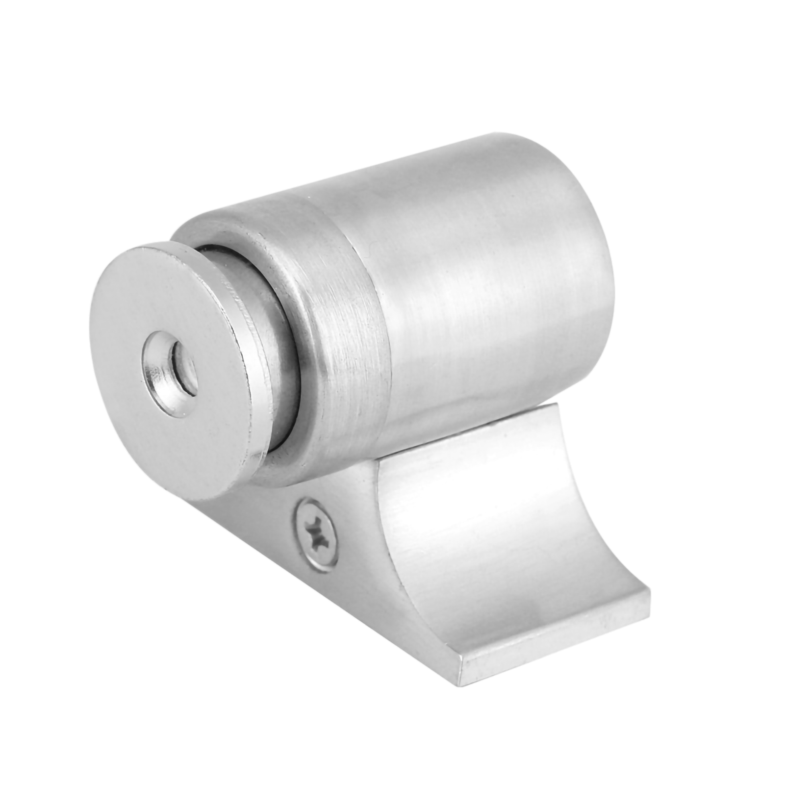 Magnetischer Türstopper Aus Zinklegierung, Türstopper Aus Gebürstetem Stahl, Wandmontage, 1 Stück