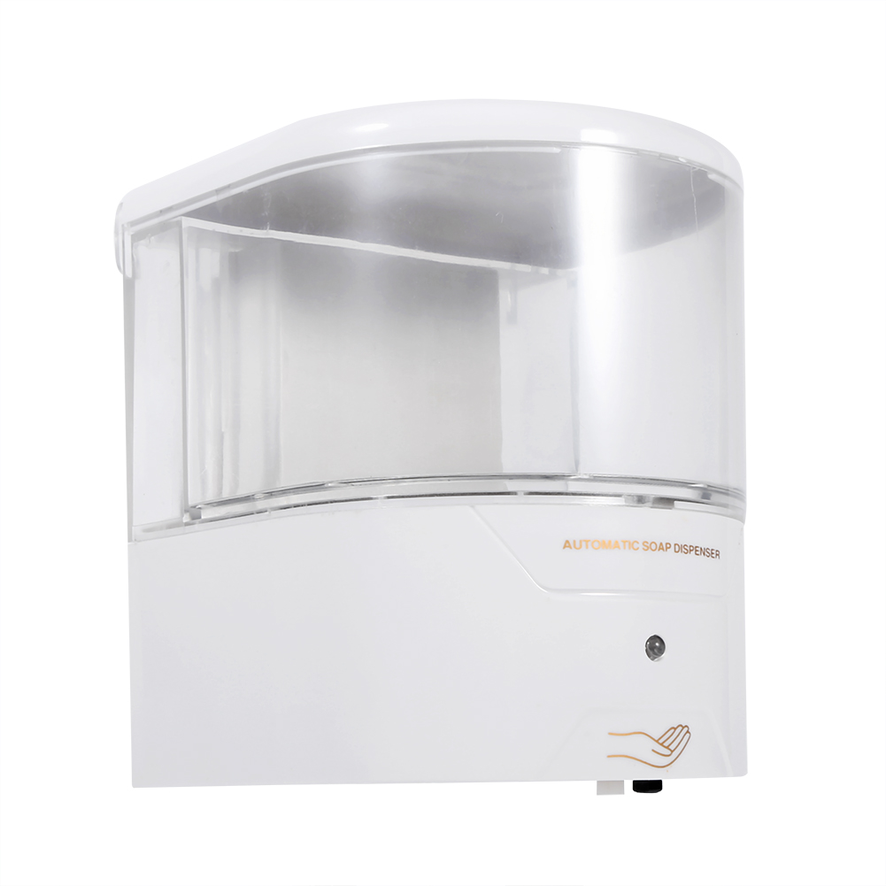 Automatischer, Wandmontierter Seifenspender, 600 Ml, Weißes Abs, Berührungsloser Infrarotsensor