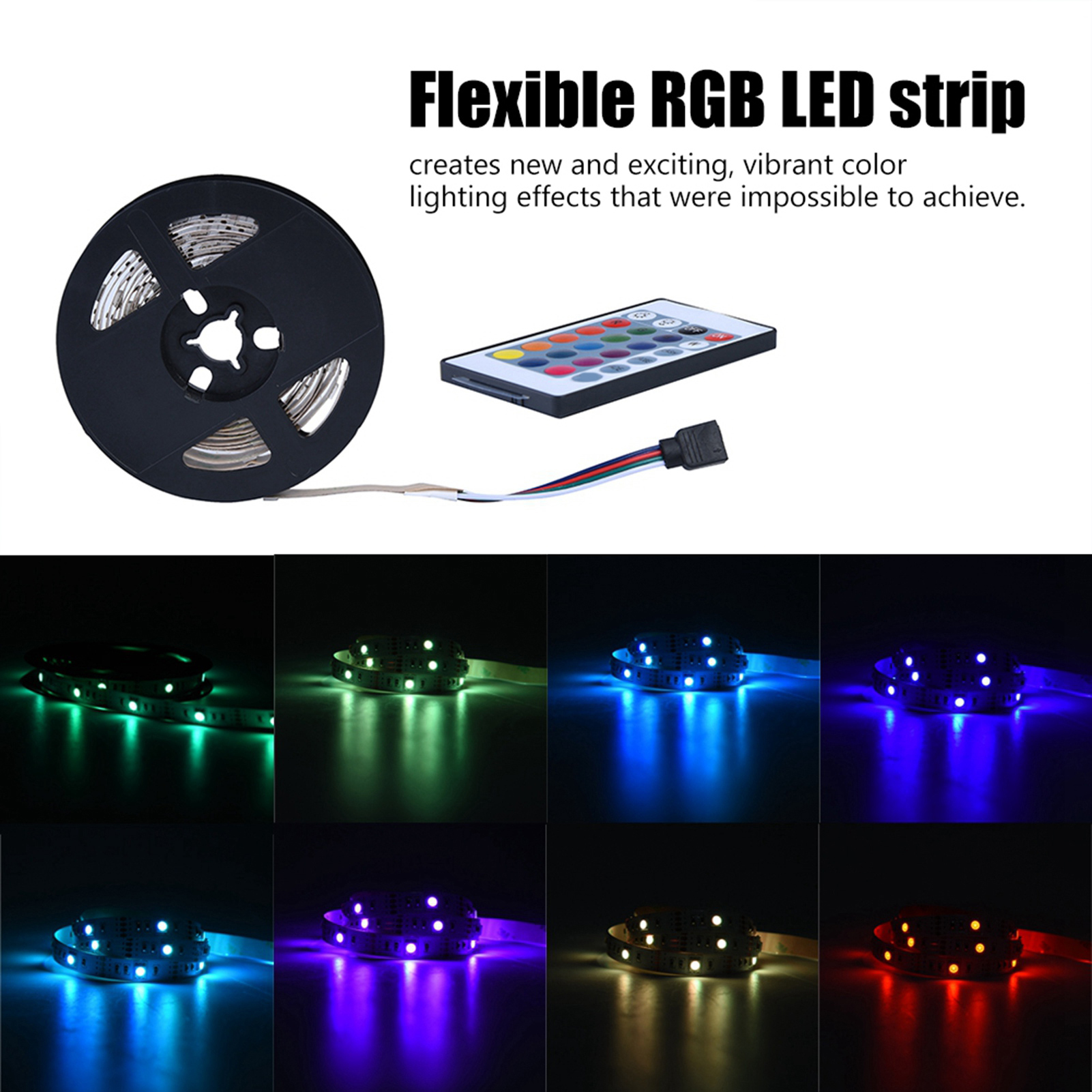 5 M Langer Rgb-led-streifen (5050), 150 Leds, Flexibel, Usb 5v, Für Tv-hintergrundbeleuchtung, Mehrfarbiger Dekorativer Lichtstreifen