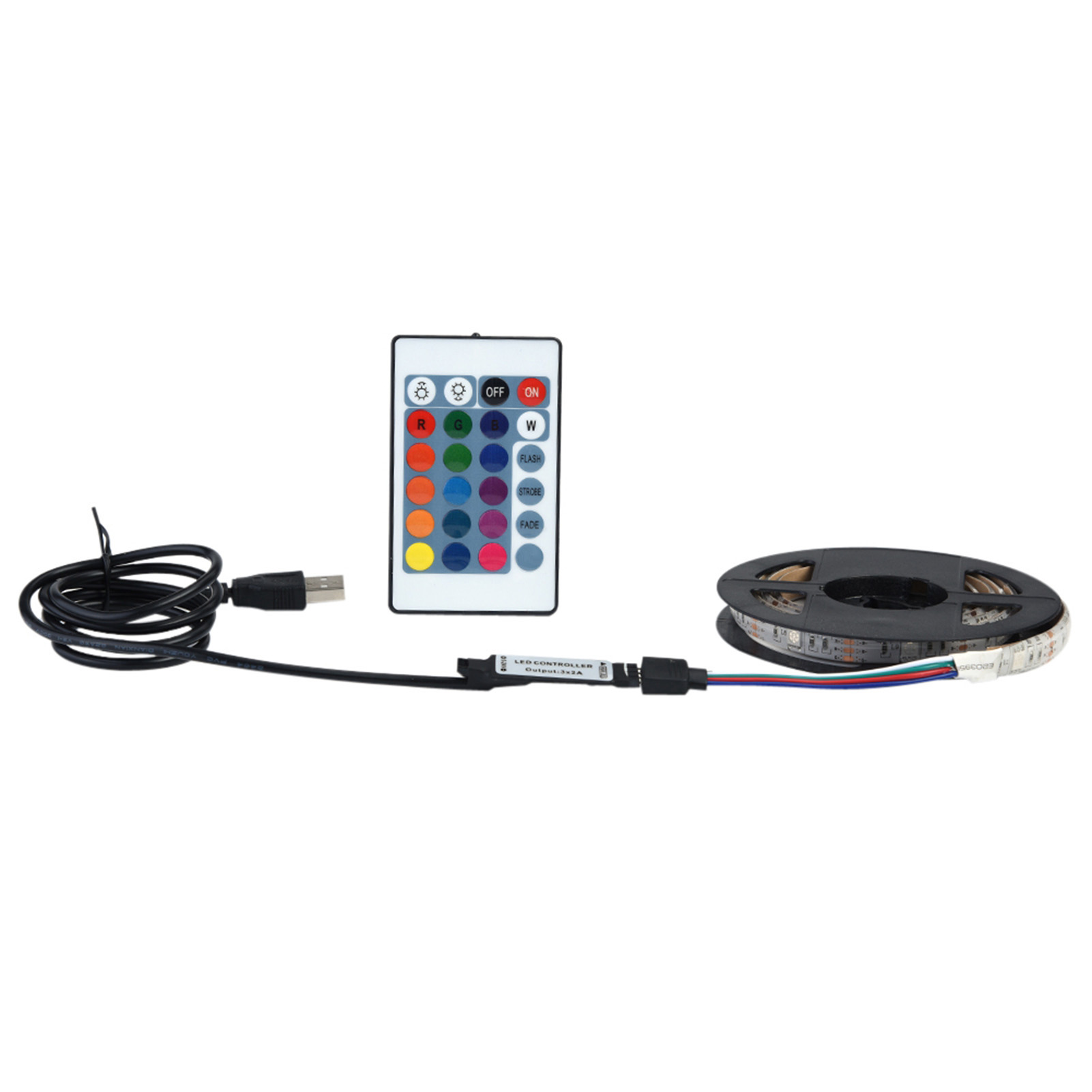 5050 Rgb-led-streifen, 1 M, 30 Leds, Flexibel, Wasserdicht, Usb 5v, Für Tv-hintergrundbeleuchtung, Dekorativer Lichtstreifen