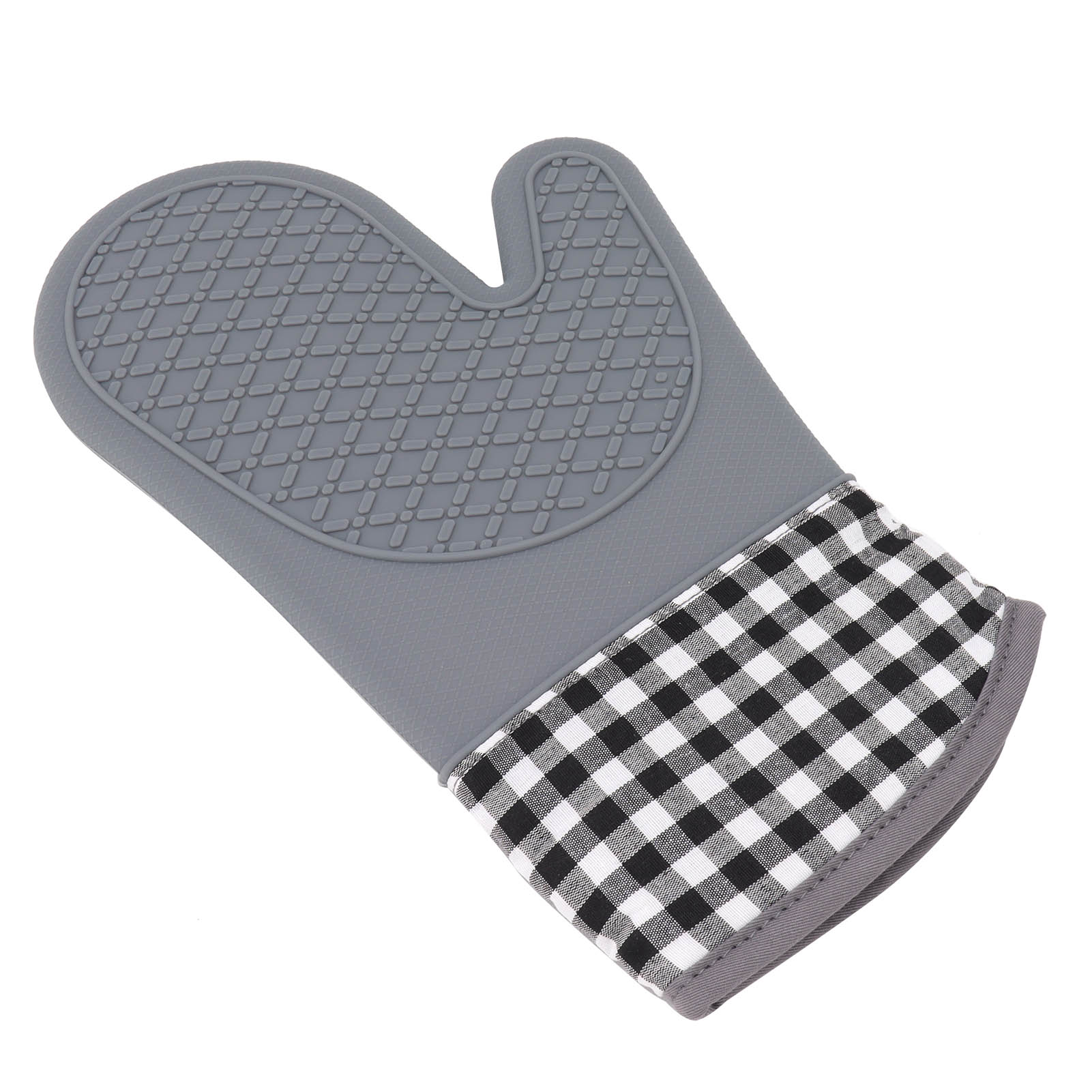 Hitzebeständige Küchenhandschuhe Aus Silikon Und Baumwolle Für Backofen, Gebäck, Küche, Hotel, Haushalt, Hitzebeständige Handschuhe.