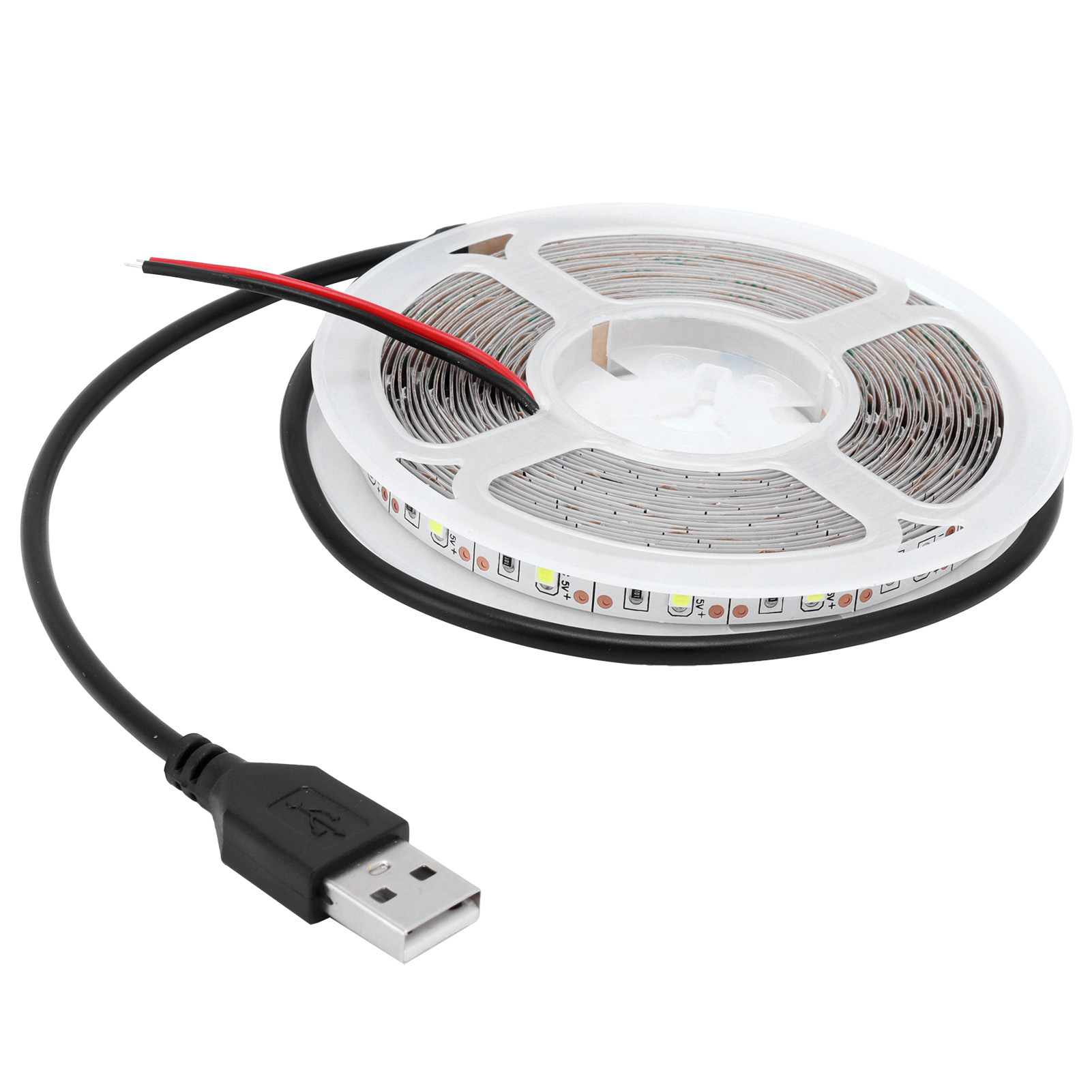 Flexibler Rgb-led-streifen, Usb 5v Niederspannung, Lichtleiste Für Schlafzimmer, Bar, Ktv, Rot