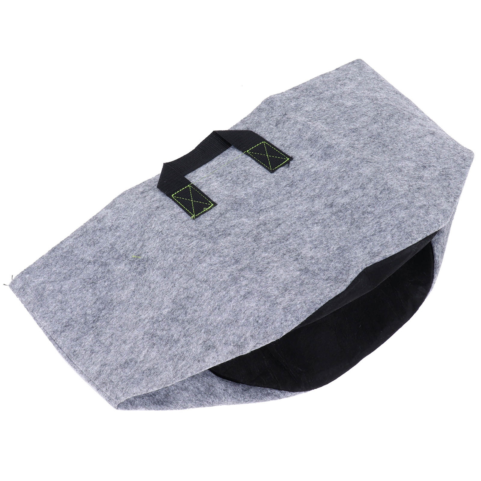 Pflanzsack Mit Griffen, Vliesstoff, Pflanztopf Für Gemüse Und Blumen, Grau Und Schwarz, 7 Gallonen