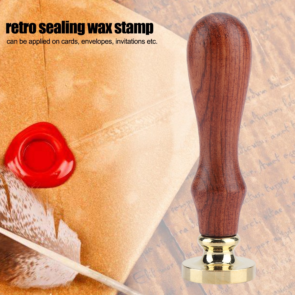 Set Mit 1 Retro-siegelwachsstab Aus Holz, Klassischer Stempel Für Hochzeitsankündigungen Und Einladungen (012)