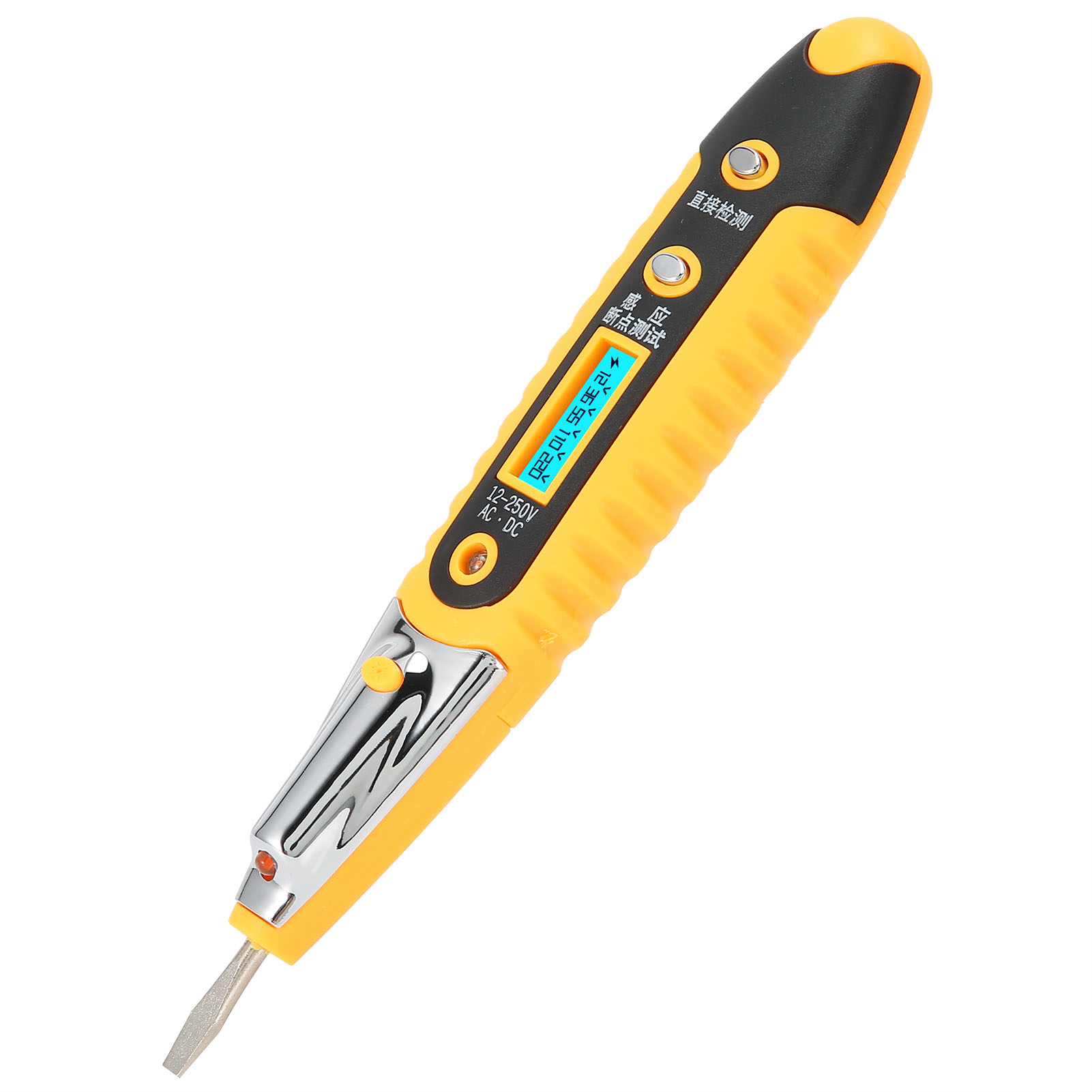 Hochpräzises Digitales Elektrisches Prüfgerät, Digitalanzeige, 12–250 V Ac/dc-spannungserkennung, Multifunktions-messstift