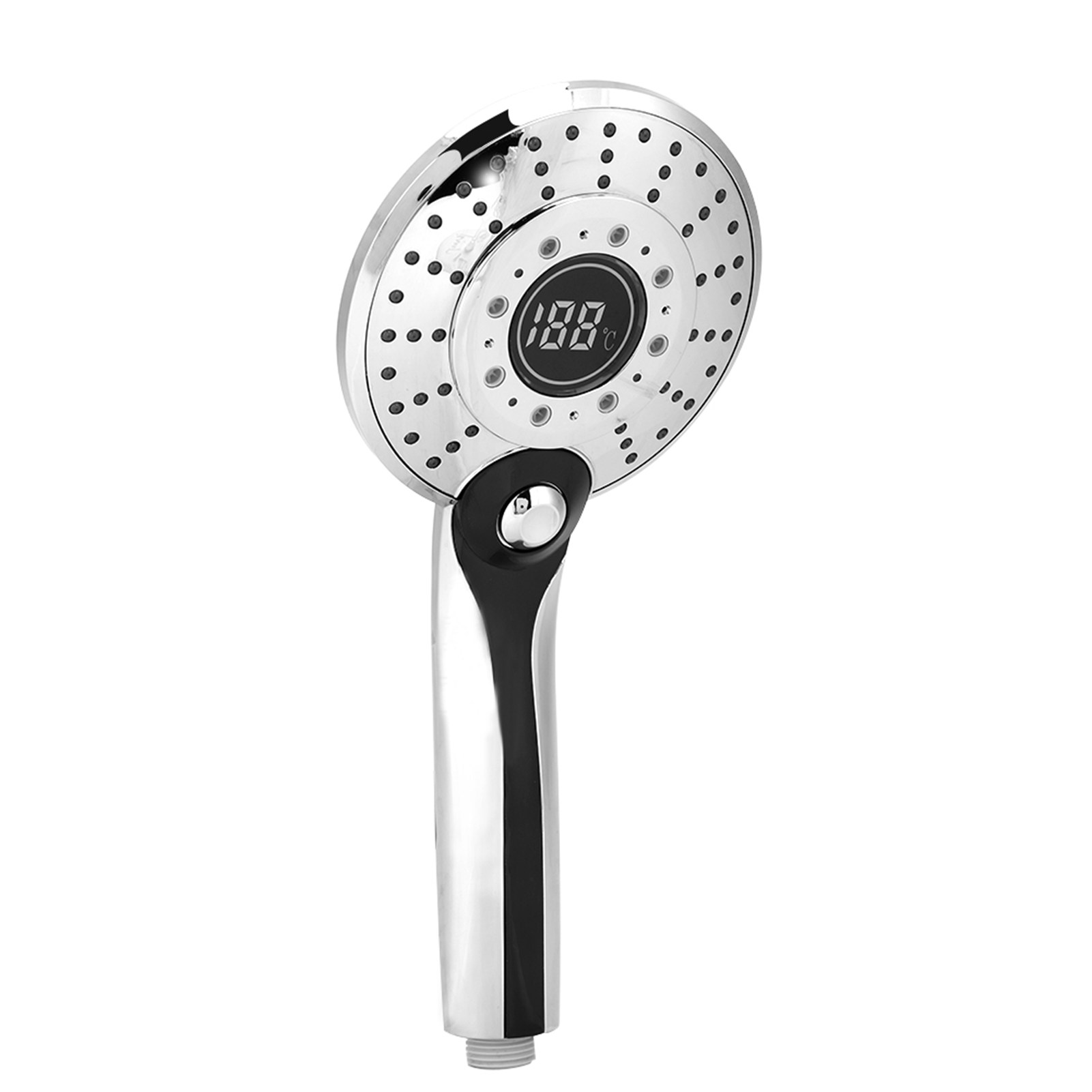 Handbrause Mit Digitalanzeige, 3-farbiger Led-temperaturanzeige, 3 Strahlarten