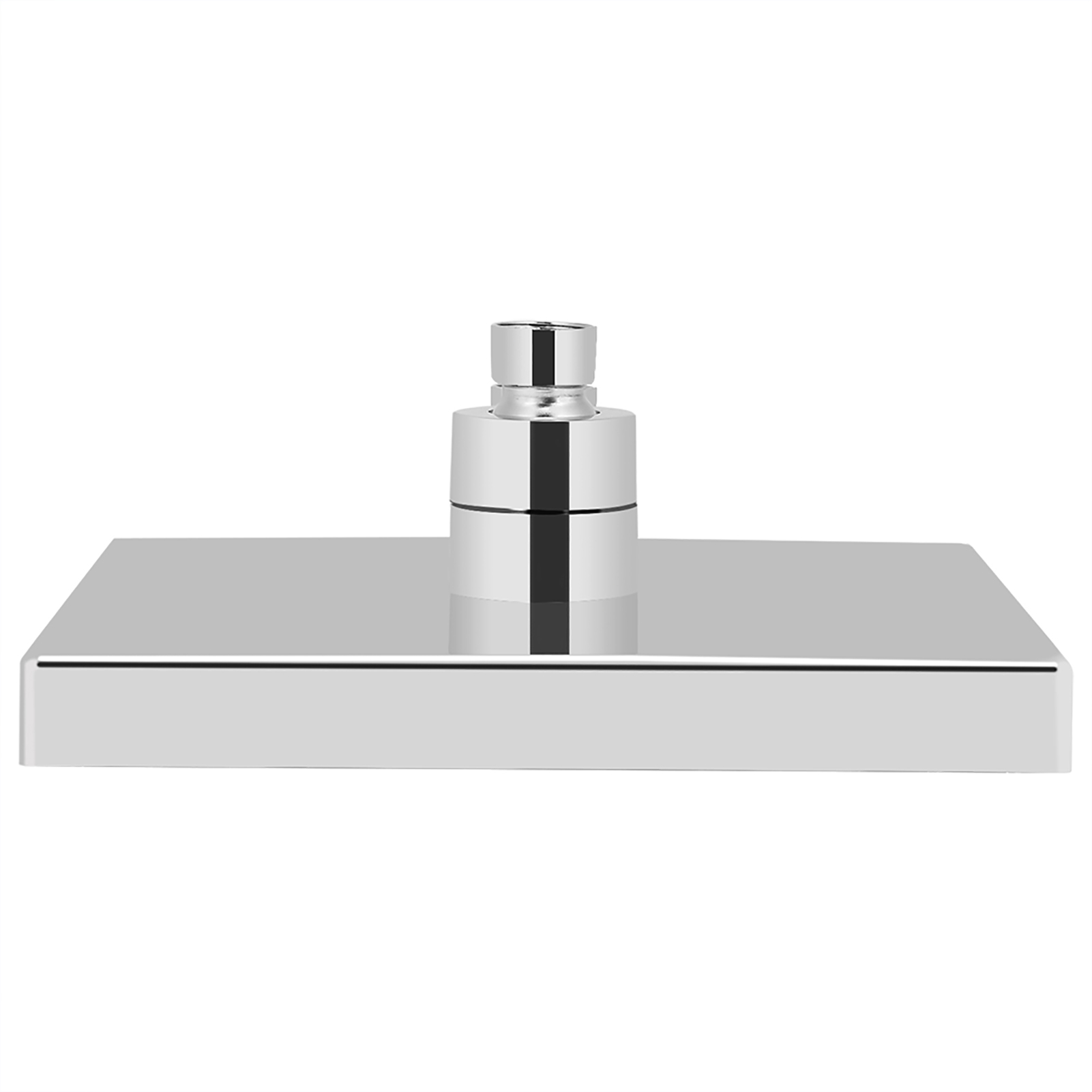 20 Cm Quadratischer Led-deckenduschkopf Aus Chrom, 7-farbiger Duschkopf, Romantische Beleuchtung, Moderne Badezimmerarmatur
