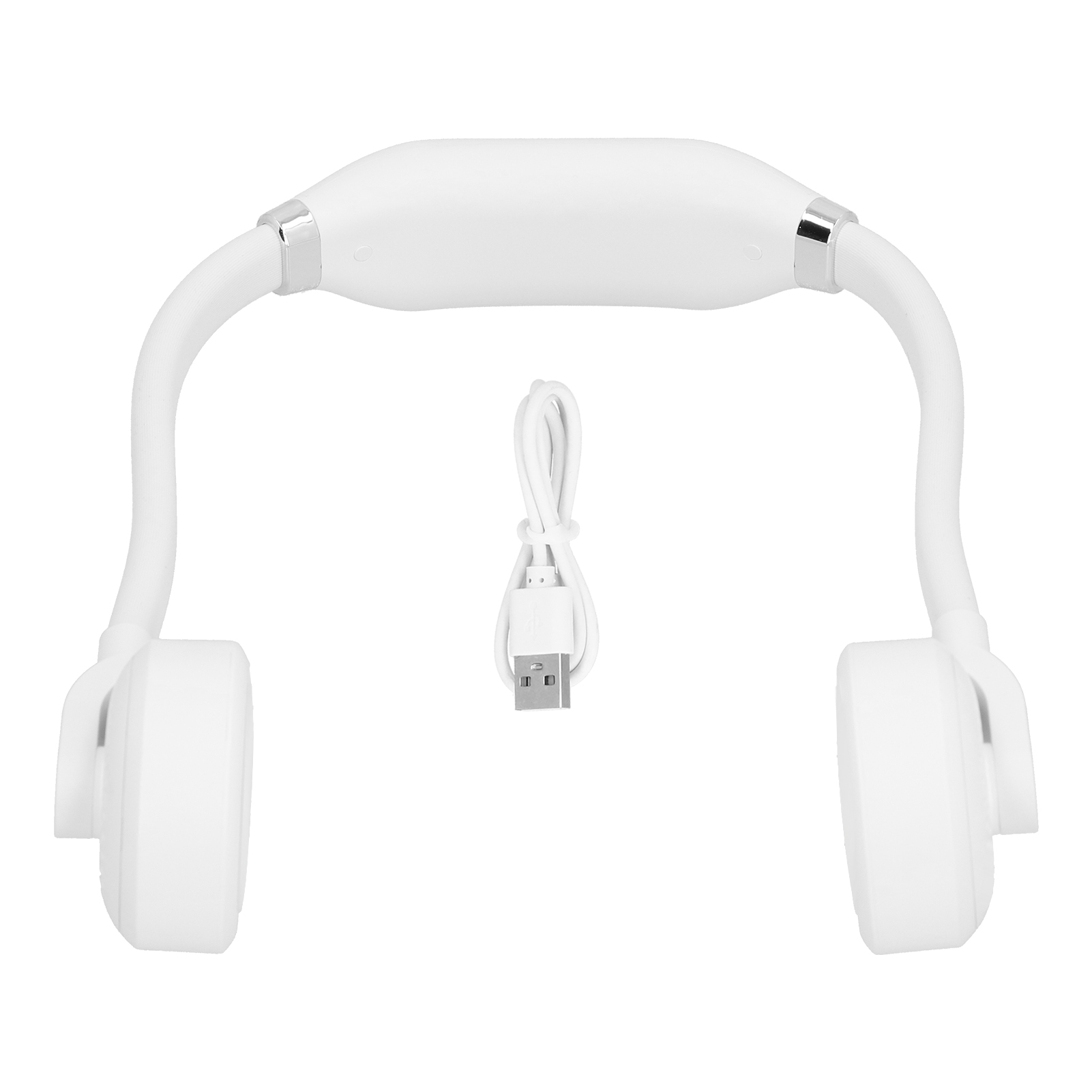 Wiederaufladbarer Nackenventilator Mit 2000 Mah Kapazität, Leise, Tragbar, Mini-usb-ventilator Zum Umhängen, Für Sport Und Zuhause