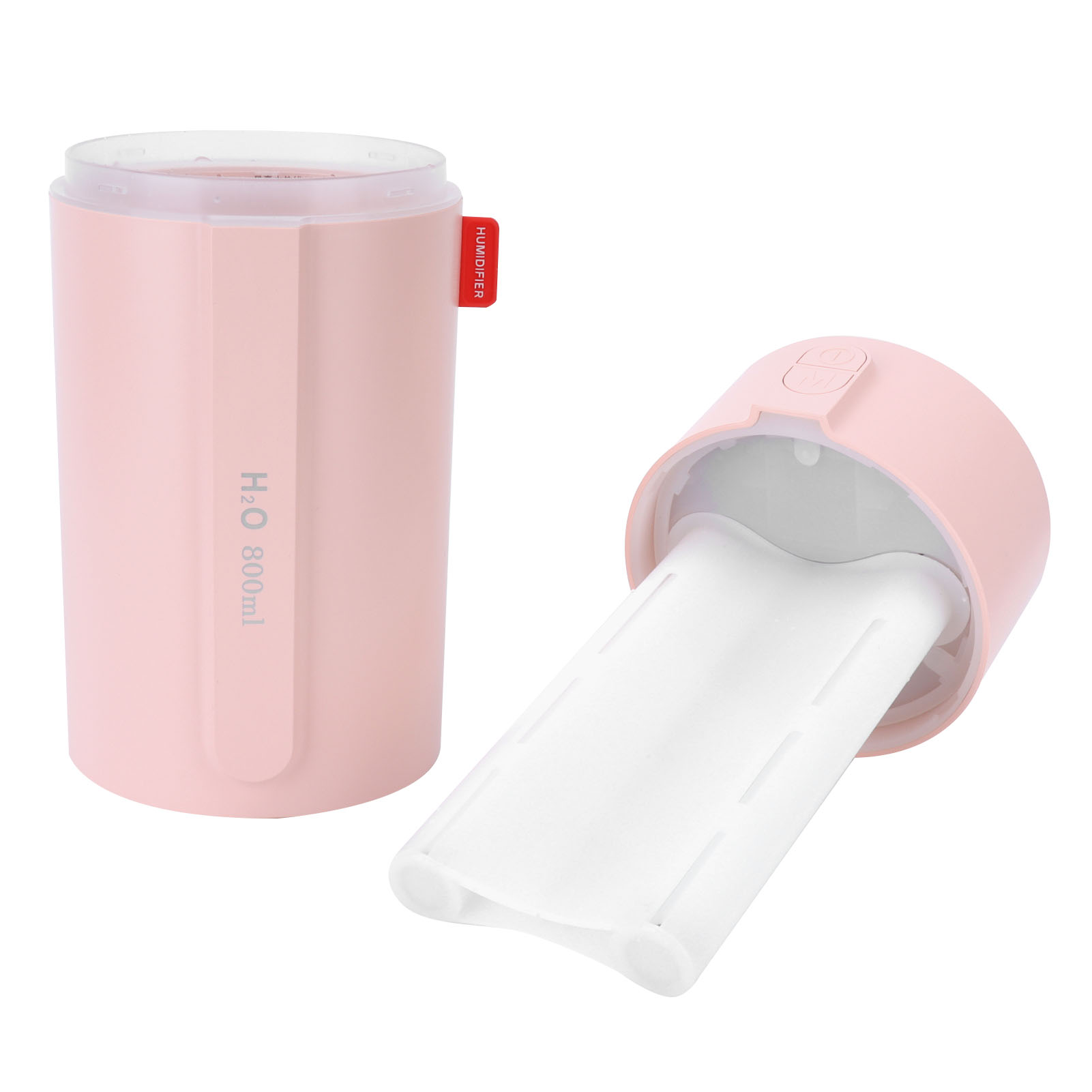 Mini-usb-luftbefeuchter Mit Zwei Sprühdüsen, Rosa, Smart-display, Tragbarer Luftvernebler Für Zuhause Und Büro, 1 Stück