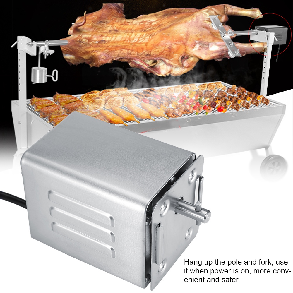 Elektrischer Edelstahl-drehspieß (50–70 Kg/h), Vertikaler Drehspieß Mit 220-v-eu-stecker Für Grillen Und Kochen Im Freien
