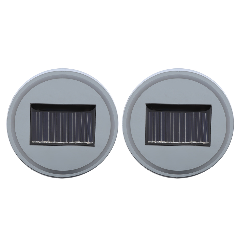 Set Mit 2 Rgb-led-solarbecherhaltern (7 Farben), Usb-beleuchtung, Auto-flaschenhintergrundmatte