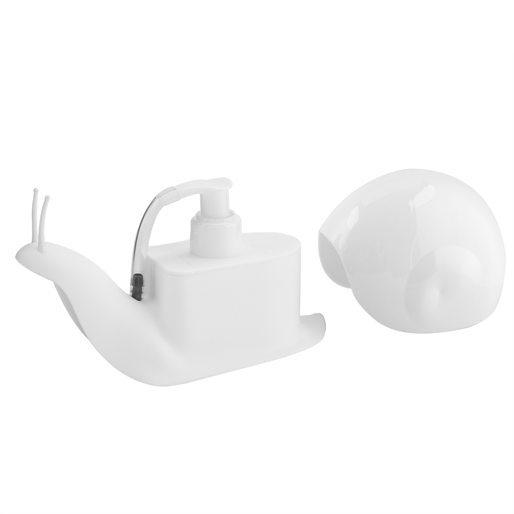 Wandmontierter, Schneckenförmiger Flüssigseifenspender, Lotionpumpe Für Bad Und Dusche, Weiß, 1 Stück