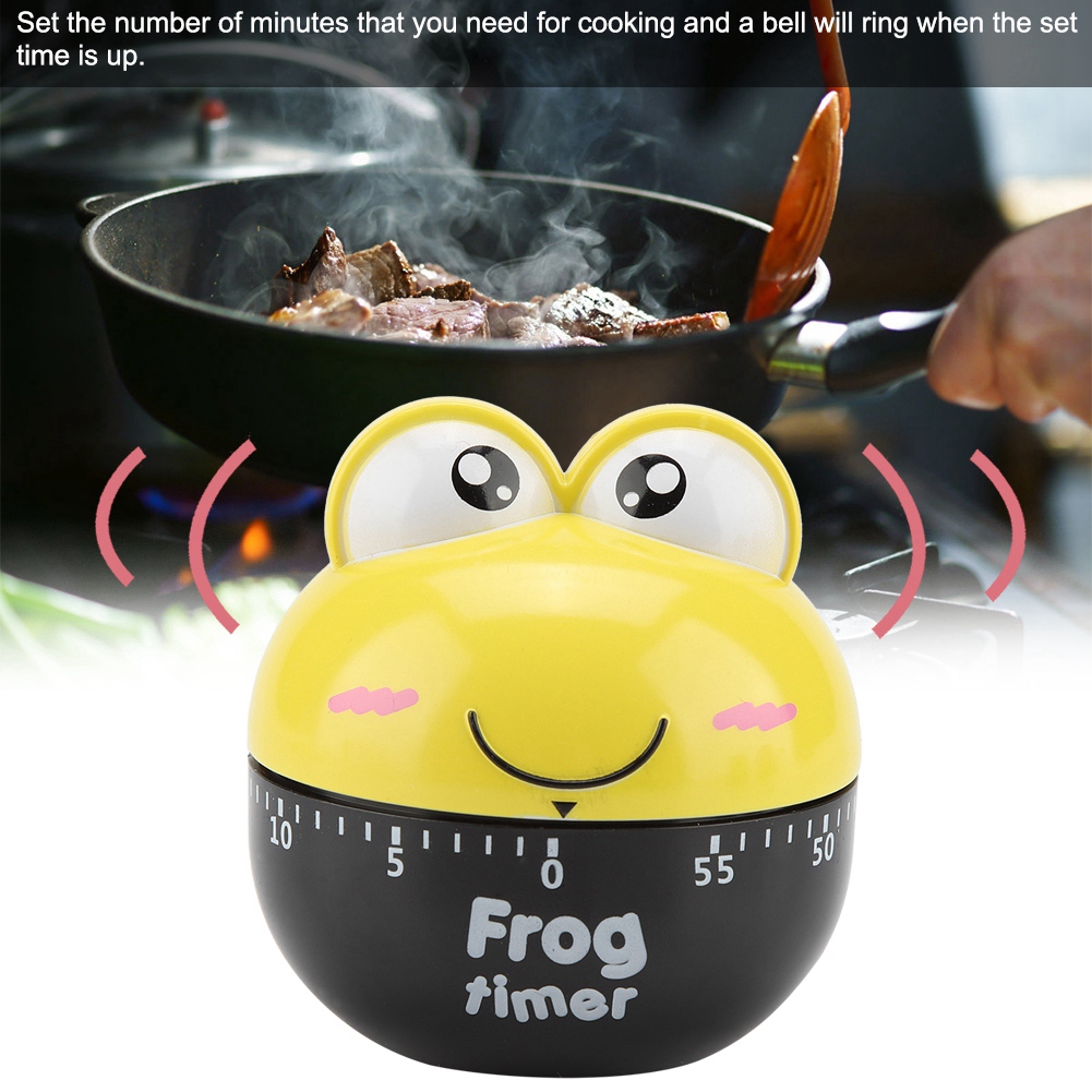Mechanischer Küchentimer In Tierform, Gelber Kochzähler, Timer-uhr Zum Backen Und Grillen, Zeitschaltuhr