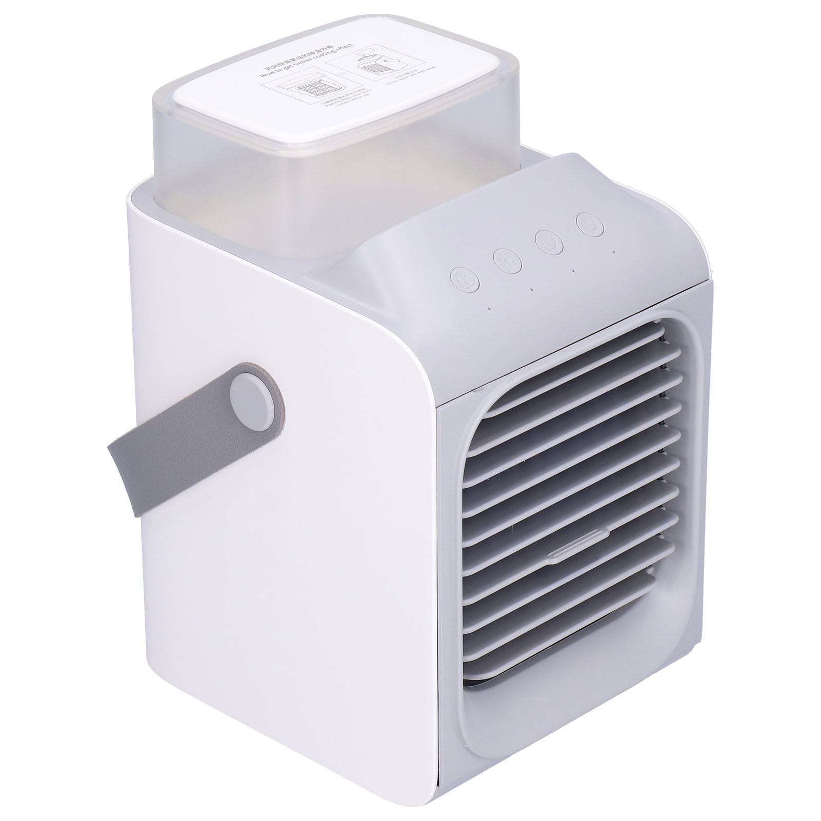 Mini-tragventilator 350 Ml, Usb-wiederaufladbar, Sprühnebelventilator, 90°-oszillation, Nachtlicht, Sprühkühlung, Kabellos