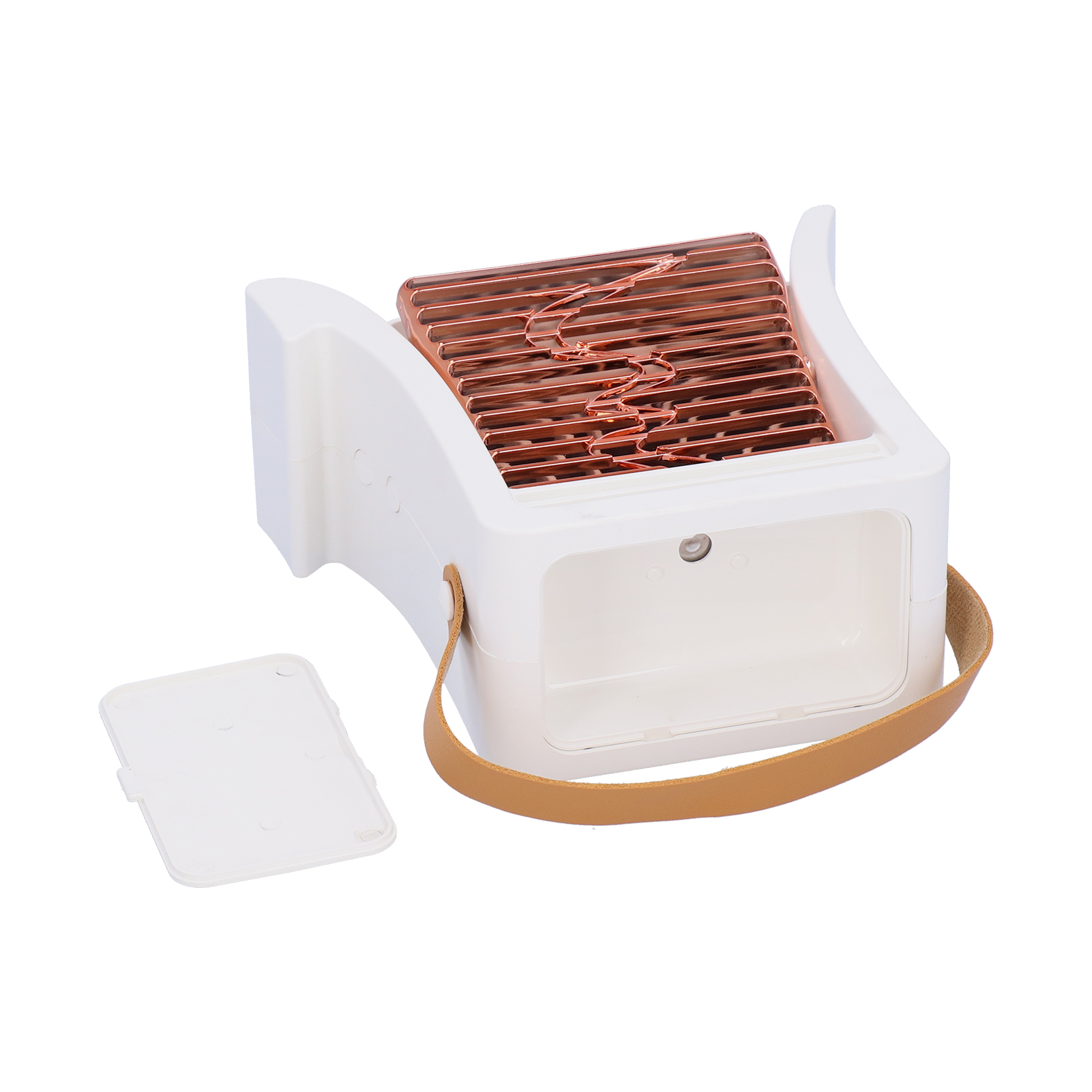 Usb-ventilator Mit Tragbarem Led-luftbefeuchter Und Nebelgenerator Für Wohn- Und Esszimmer, Weiß, Wiederaufladbar