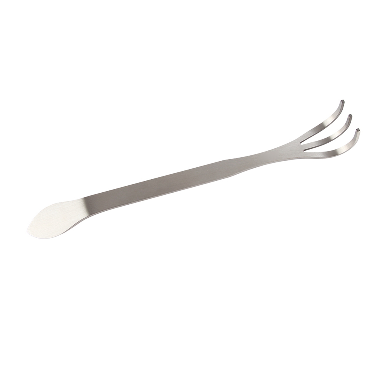 24 Cm Langer Gartenrechen Aus Edelstahl, 3 Zinken, Handgrubber Für Den Boden, Gemüsegartengerät