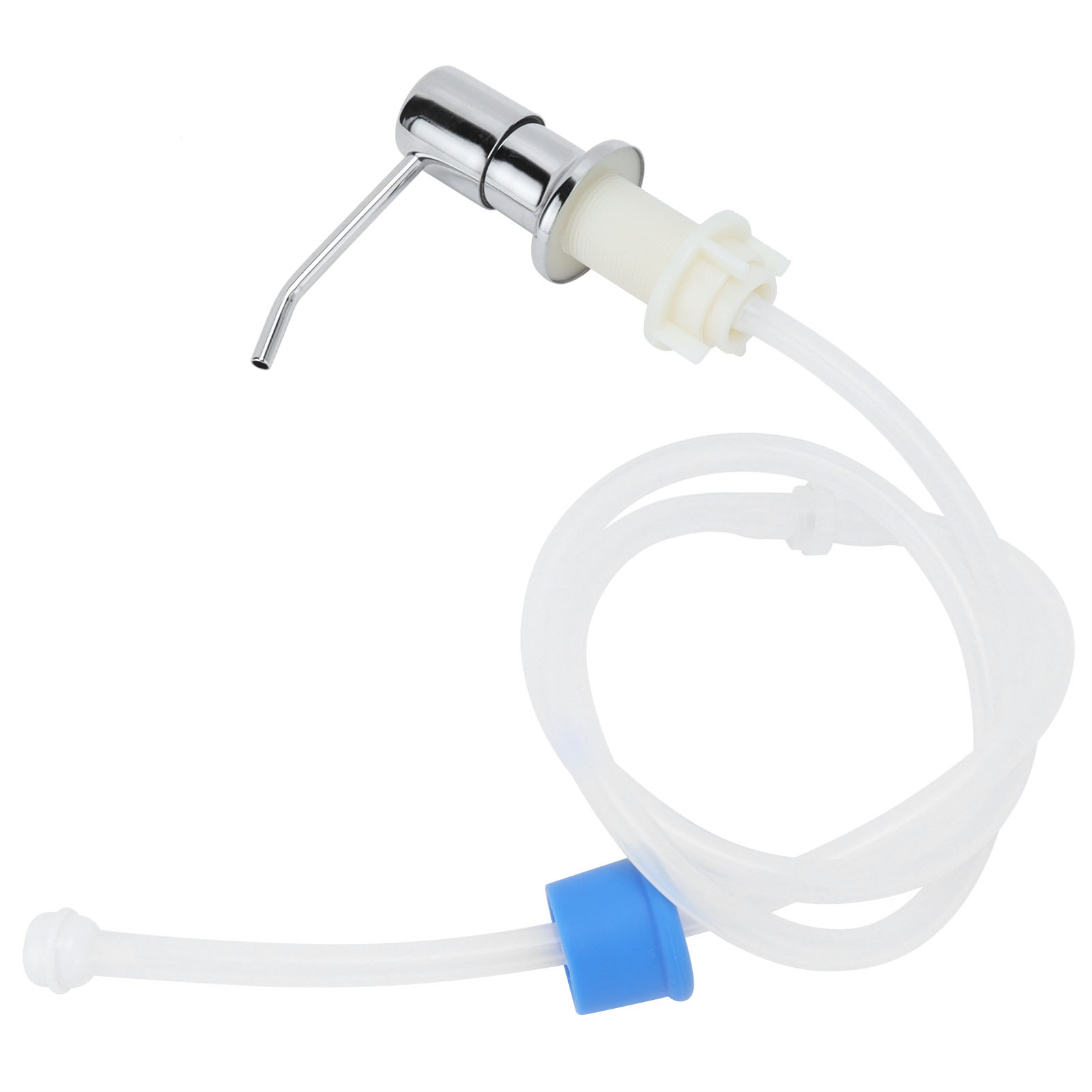 Seifenpumpe Aus Edelstahl 304, Flüssigkeitsspender Mit Silikonschlauch, Für Küche Und Bad, Komplettset.