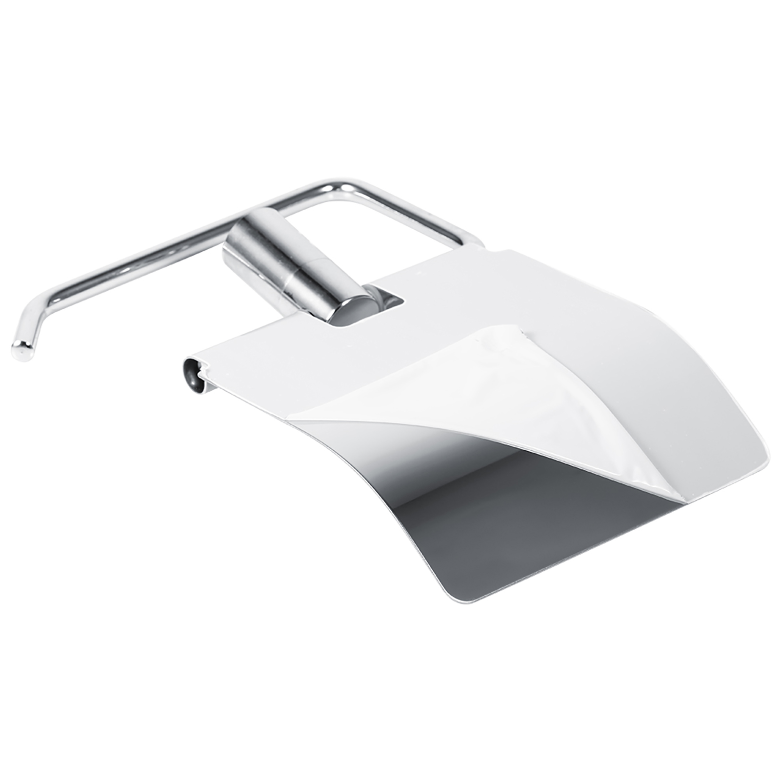 Wandmontierter Toilettenpapierhalter Aus Edelstahl, Saugnapfspender Für Badezimmer, Toilettenpapierrollenhalter, 1 Stück