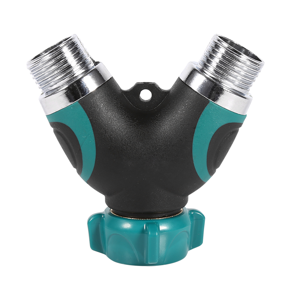 Stück 3/4-zoll-y-verbinder Für Gartenschlauch, 2 Y-förmige Auslassverbinder, Messingventil, Robuster Gartenhahnadapter
