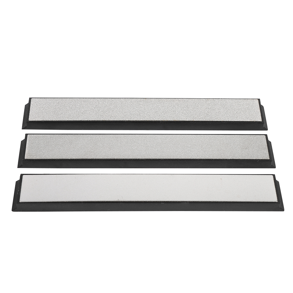 3-teiliges Schleifstein-set, Körnung 240/600/1000, Küchenmesserschärfer, Rasierstein, Sparpackung