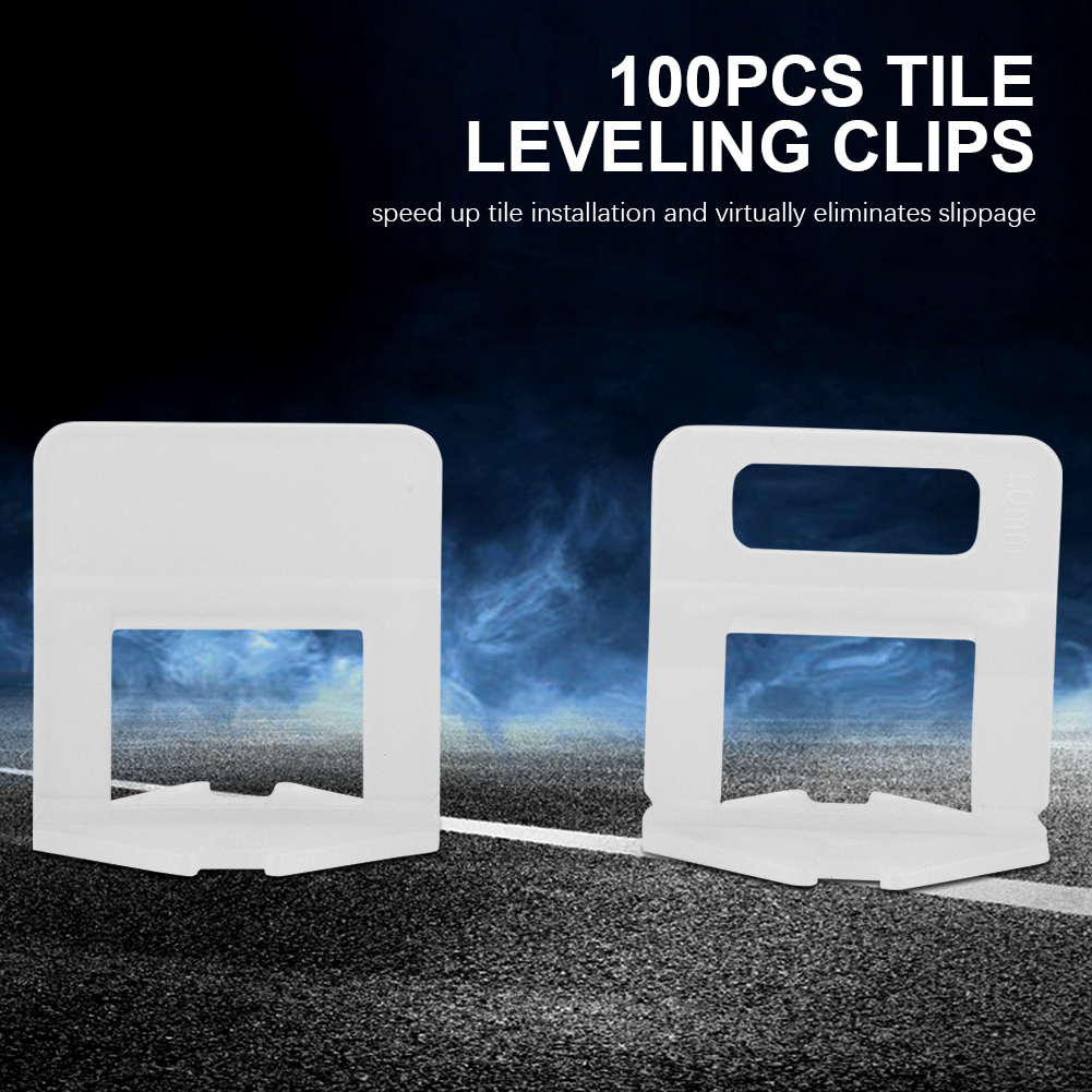 100 Stück Fliesen-nivellierclips, Einweg-kunststoff-montagewerkzeug Für Boden Und Wand (1,5 Mm)