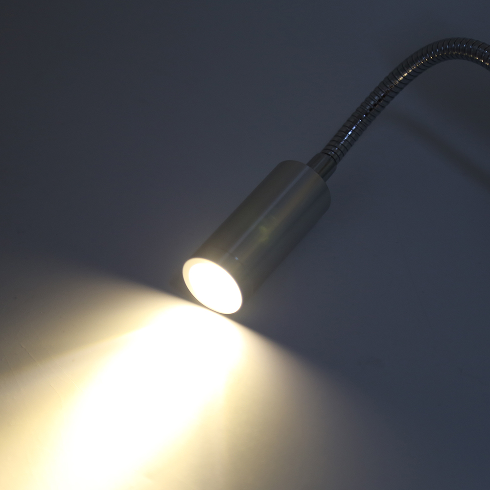 3w Warmweiße Led-leselampe, Flexibler Schwanenhals, 85-265v Betrieb, Ideal Für Bett Und Schreibtisch, Weiches Und Einstellbares Licht.