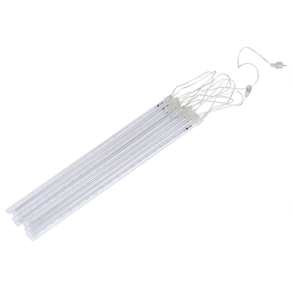 Wasserdichte Smd2835 Led-lichterkette, 8 Röhren, 50 Cm, Weiß, Für Die Weihnachtsdekoration Im Außenbereich, Eu-stecker, 220 V, Ip65 Wasserdicht, Für Weihnachtsbäume Und Gärten