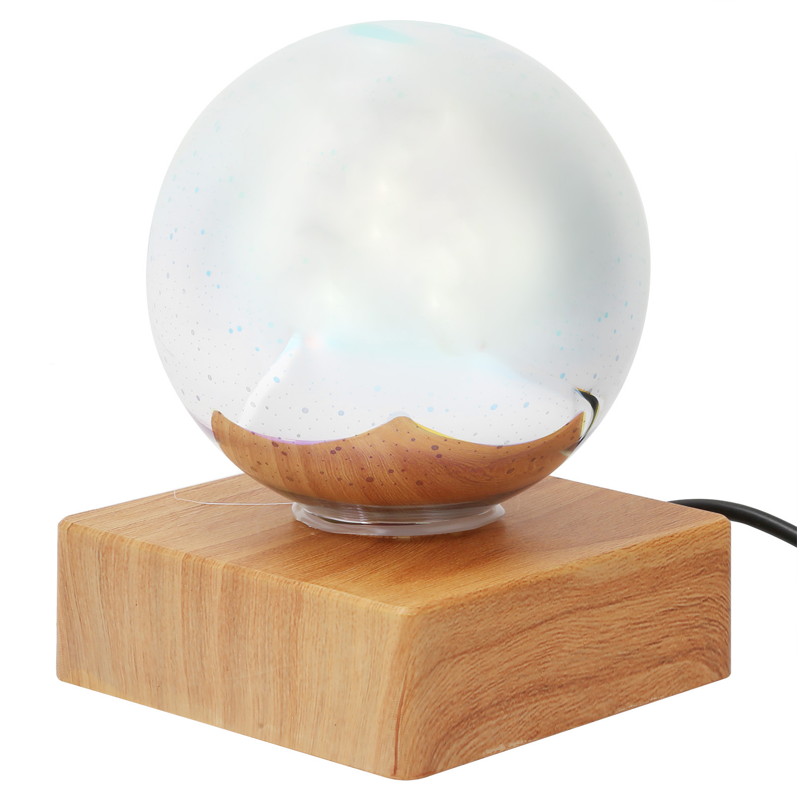 Nachtlicht Aus Glas, Dekorative Usb-nachttischlampe, Farbenfrohes Nachtlicht, Mehrfarbiges Weihnachtsgeschenk