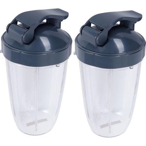 Ersatzset Mit Transparentem Glasdeckel (24 Oz) Für Mixerbecher, Passend Für 600-w-/900-w-entsafter.