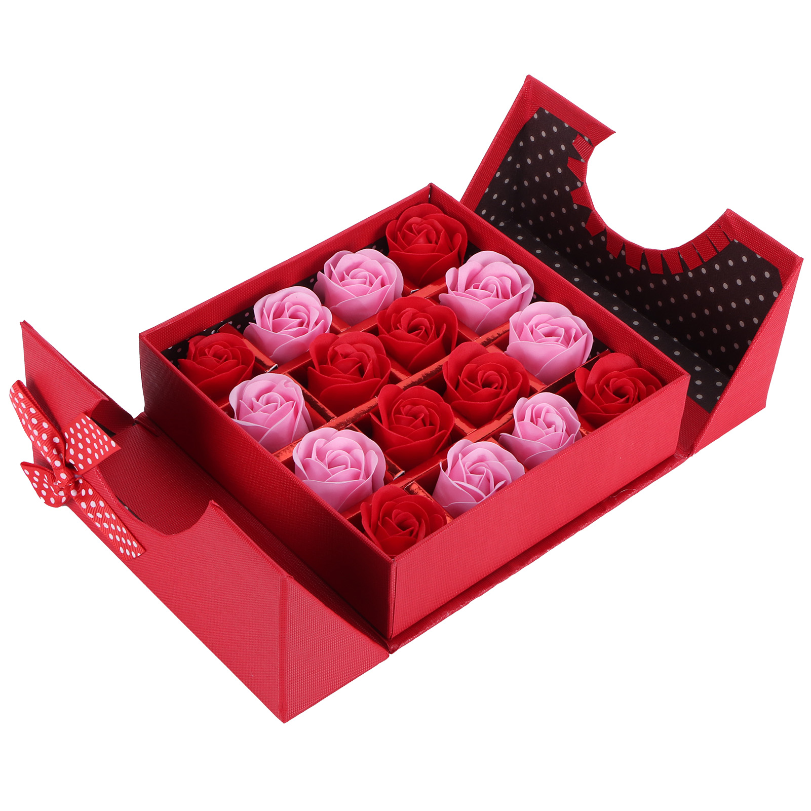 Innovative Rosa Pe-geschenkbox Mit Rotem Farbverlauf, Für Geburtstage, Hochzeiten, Valentinstag.