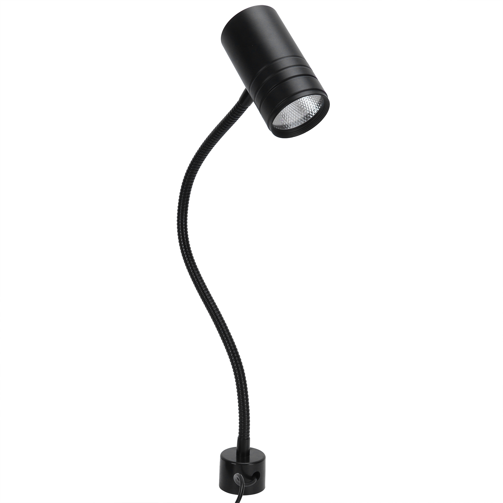 Flexible 12-w-led-schwanenhalslampe Für Nähmaschinen, Magnetfuß, Werkstattlampe Mit 110–220-v-eu-stecker