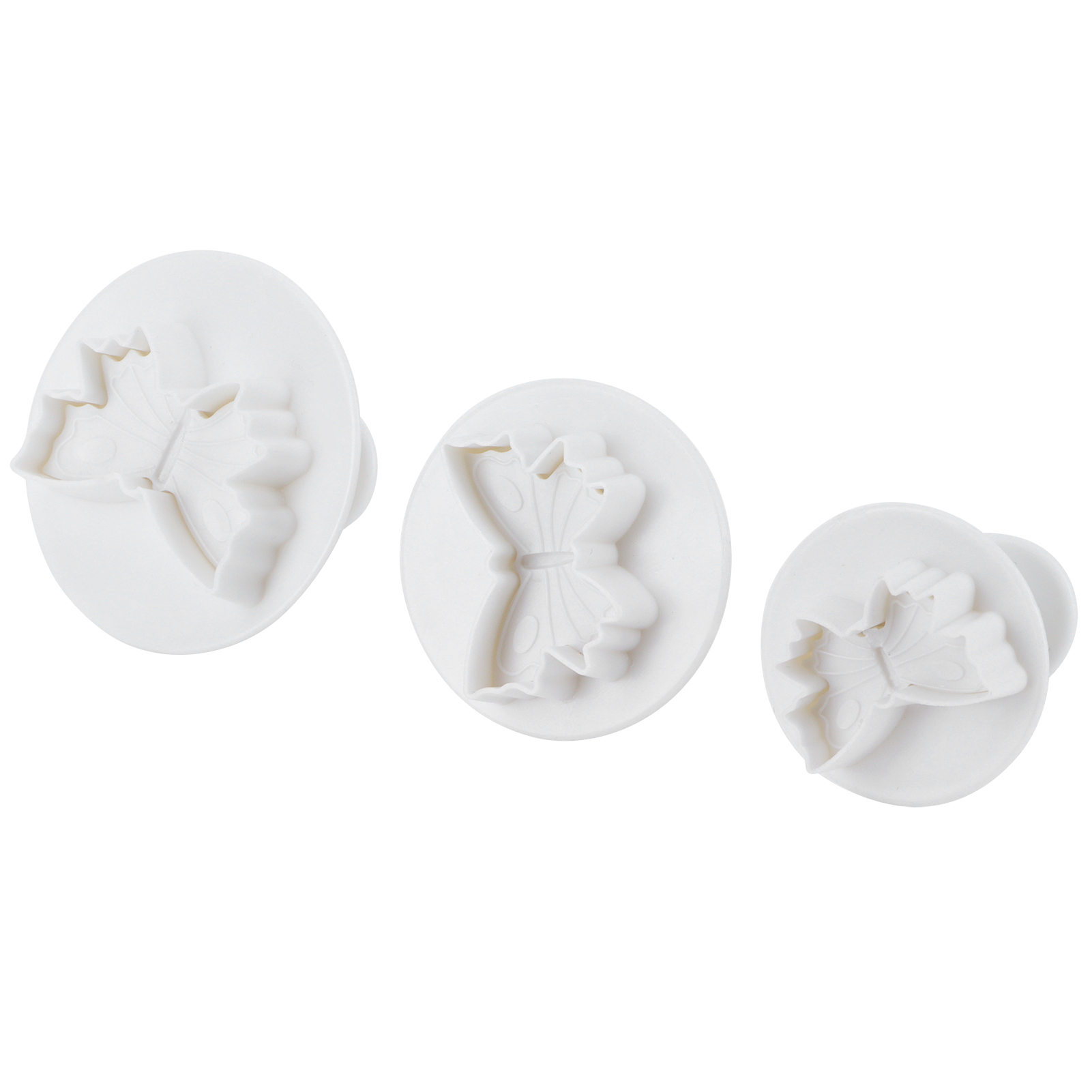 Set Mit 10 Schmetterlings-kuchenformen, Federbelasteten Ausstechformen, Küchenbackdekorationen