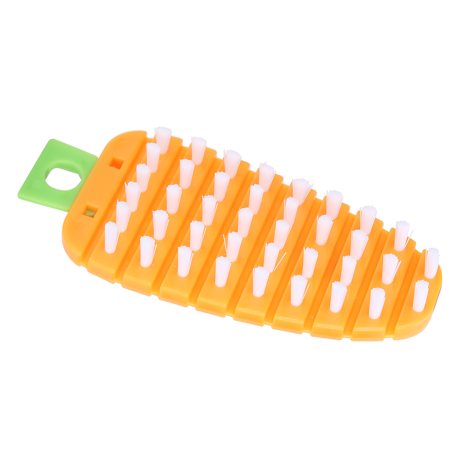 Karottenförmige Gemüsebürste, Kartoffelbürste, Obstreiniger, Orangefarbener Küchenschwamm
