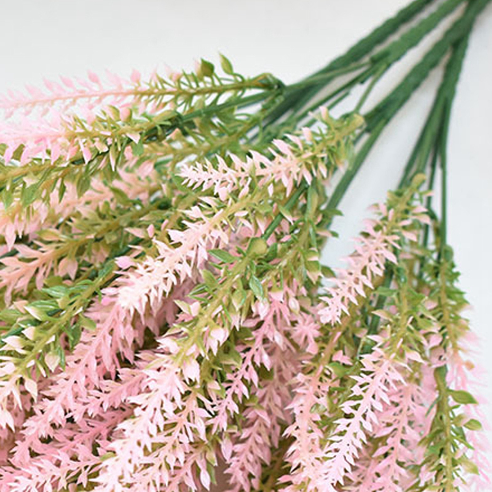 Künstliche Lavendelblüten Aus Kunststoff, Geruchlos, Realistisch, Für Dekorationen, Hochzeiten, Feiern, Rosa
