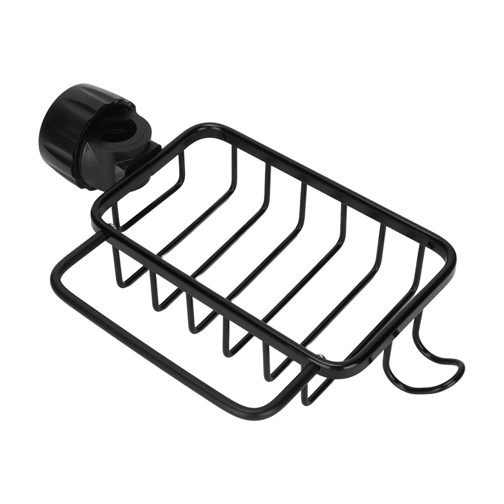 Ablage Für Küchenarmaturen, Schwammhalter, Hängeablage Mit Handtuchhalter Für Küchenspülen, Schwarz