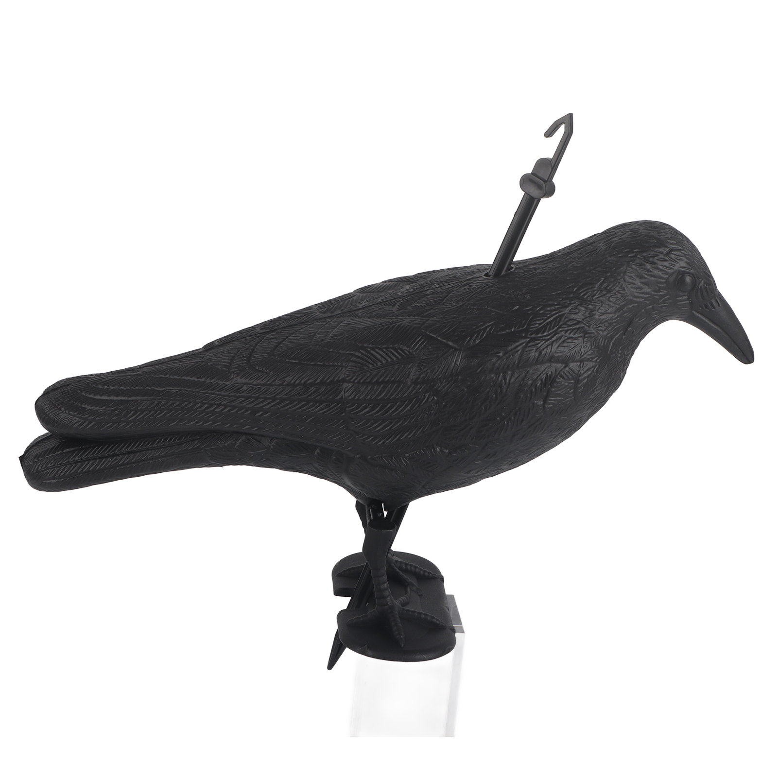 Vogelscheuche Aus Künstlichem Kunststoff, Schwarze Krähenfedern, Vogelabwehr Für Garten Und Hof
