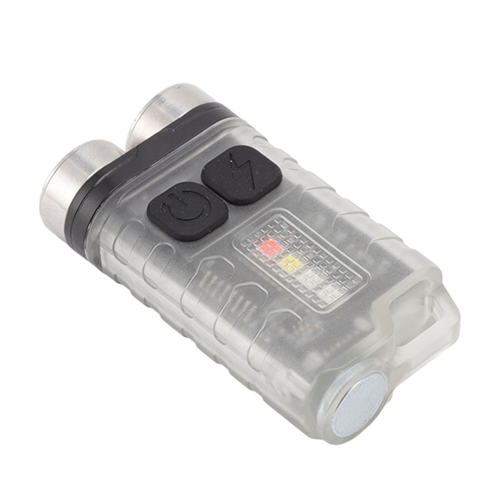 V3 Mini-schlüsselanhänger-taschenlampe, Usb-aufladbar, Kleine, Wasserdichte Outdoor-taschenlampe Für Camping, Wandern Und Wartungsarbeiten, Tragbare Magnetische Taschenlampe, Weiß