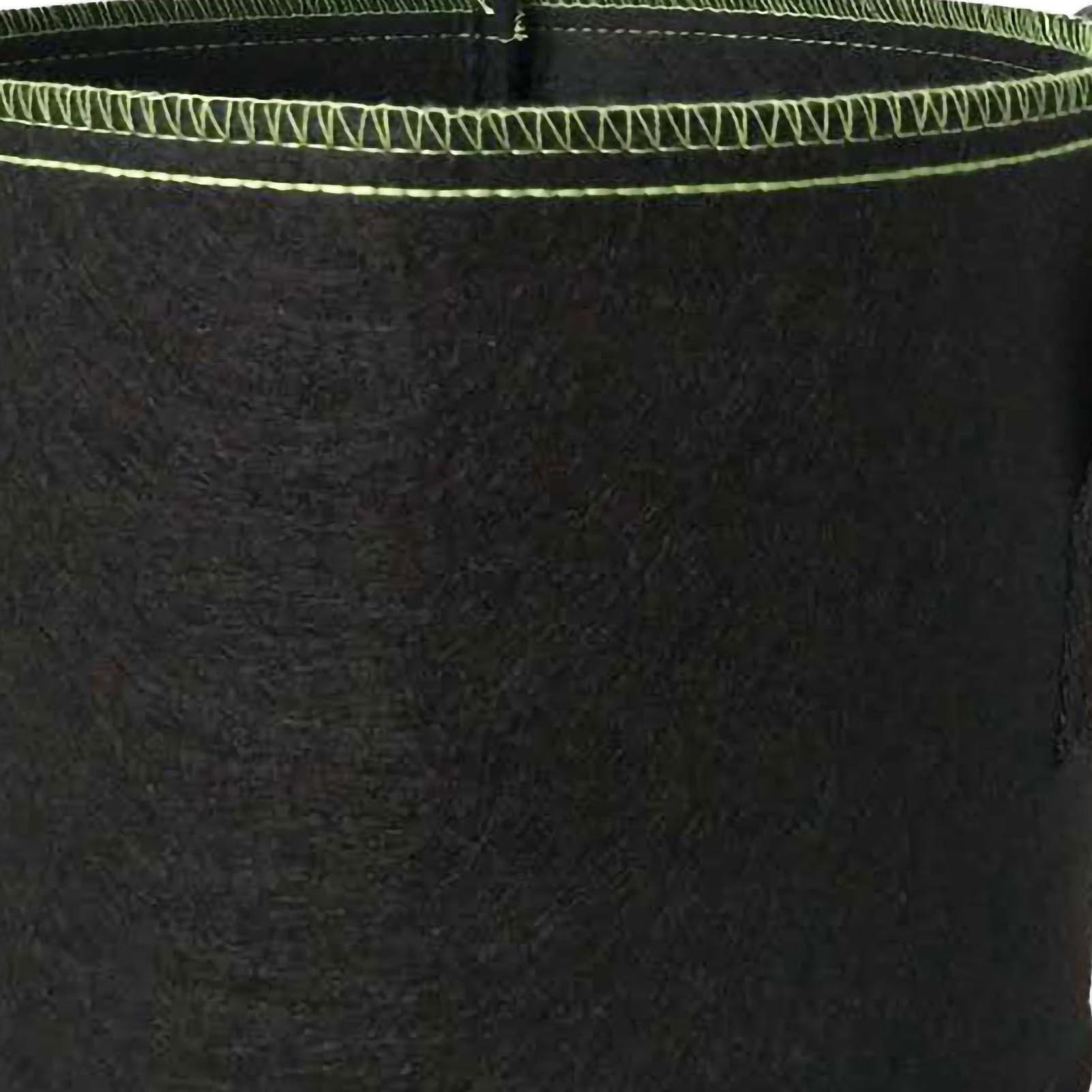 Verdickter Pflanzsack Aus Vliesstoff Für Gemüse, Blumen Und Heilkräuter, Schwarz Mit Grünem Rand, 10 Gallonen (ca. 38 Liter), 40 X 30 Cm, 5 Stück
