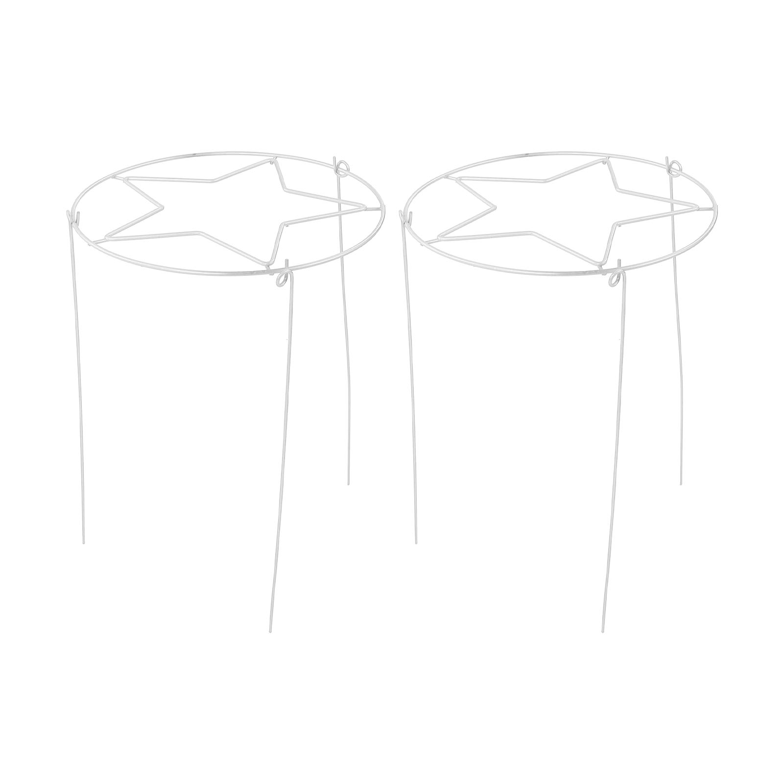 2er-set Minimalistische, Modische Rankgitter Aus Eisen Für Kletterpflanzen Im Innen- Und Außenbereich, Weiß