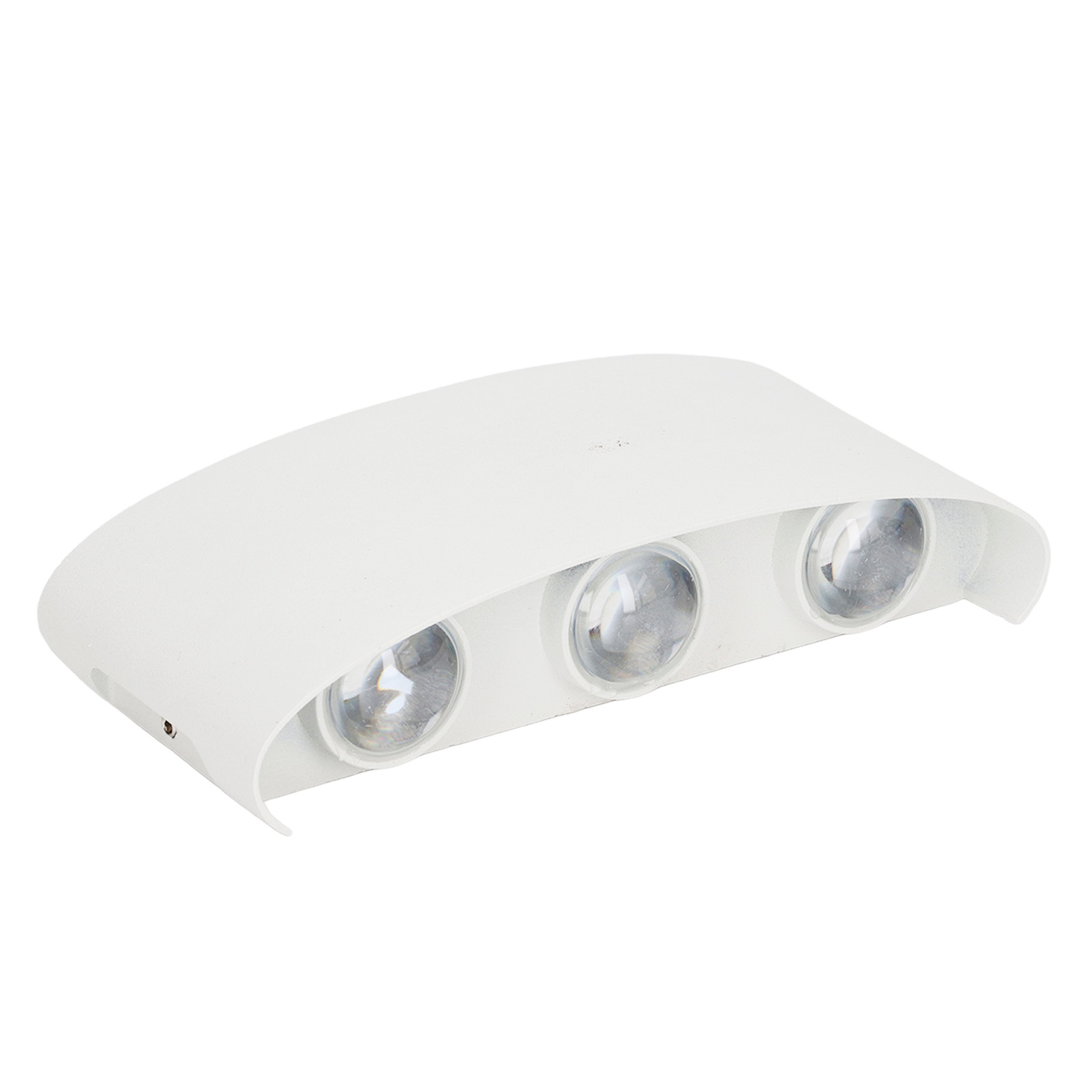 Moderne Led-wandleuchte Aus Aluminiumlegierung, Wasserdicht, Dekorative Wandleuchte, Weißes Gehäuse, 90–265 V, Warmweißes Licht