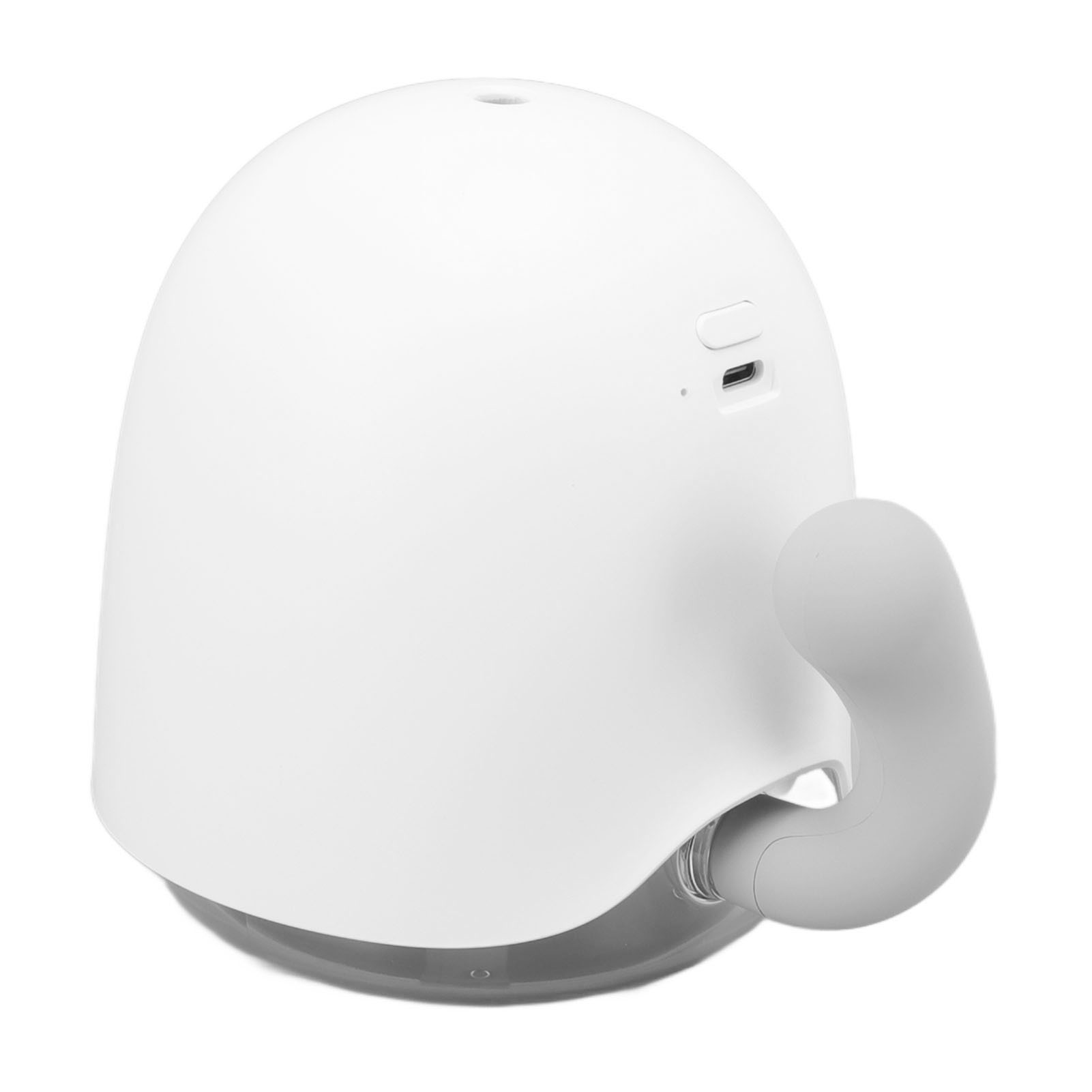 450-ml-mini-luftbefeuchter Mit Beweglichem Schwanz, Usb-anschluss, Led-ambientebeleuchtung, Für Zuhause Und Schlafzimmer, Weiß