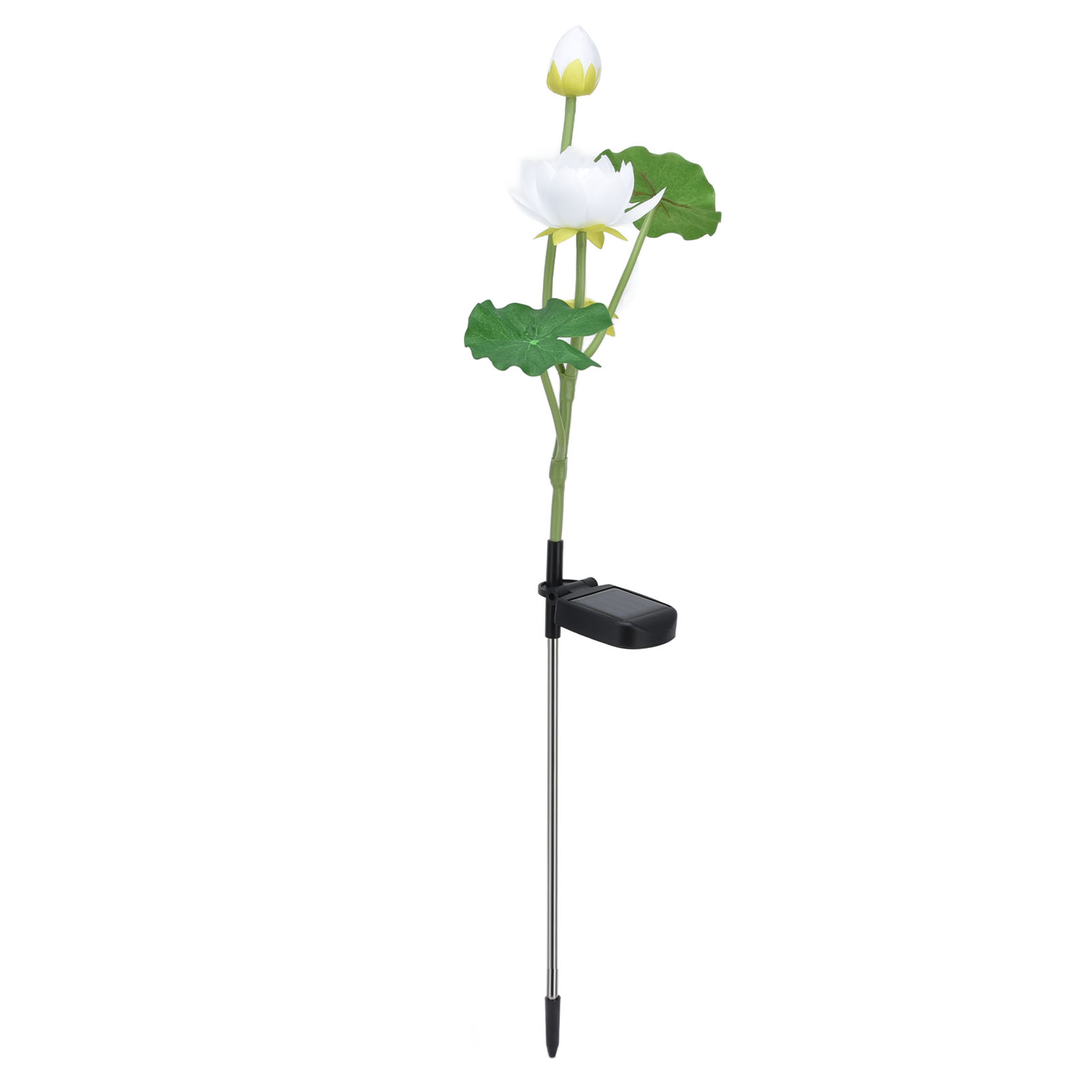 Solar-blumenleuchte Ip65 Wasserdichte Solar-led-leuchte Mit Erdungsstecker Für Garten, Terrasse, Hof Und Innenhof (weiße Blume, Bunte Led)