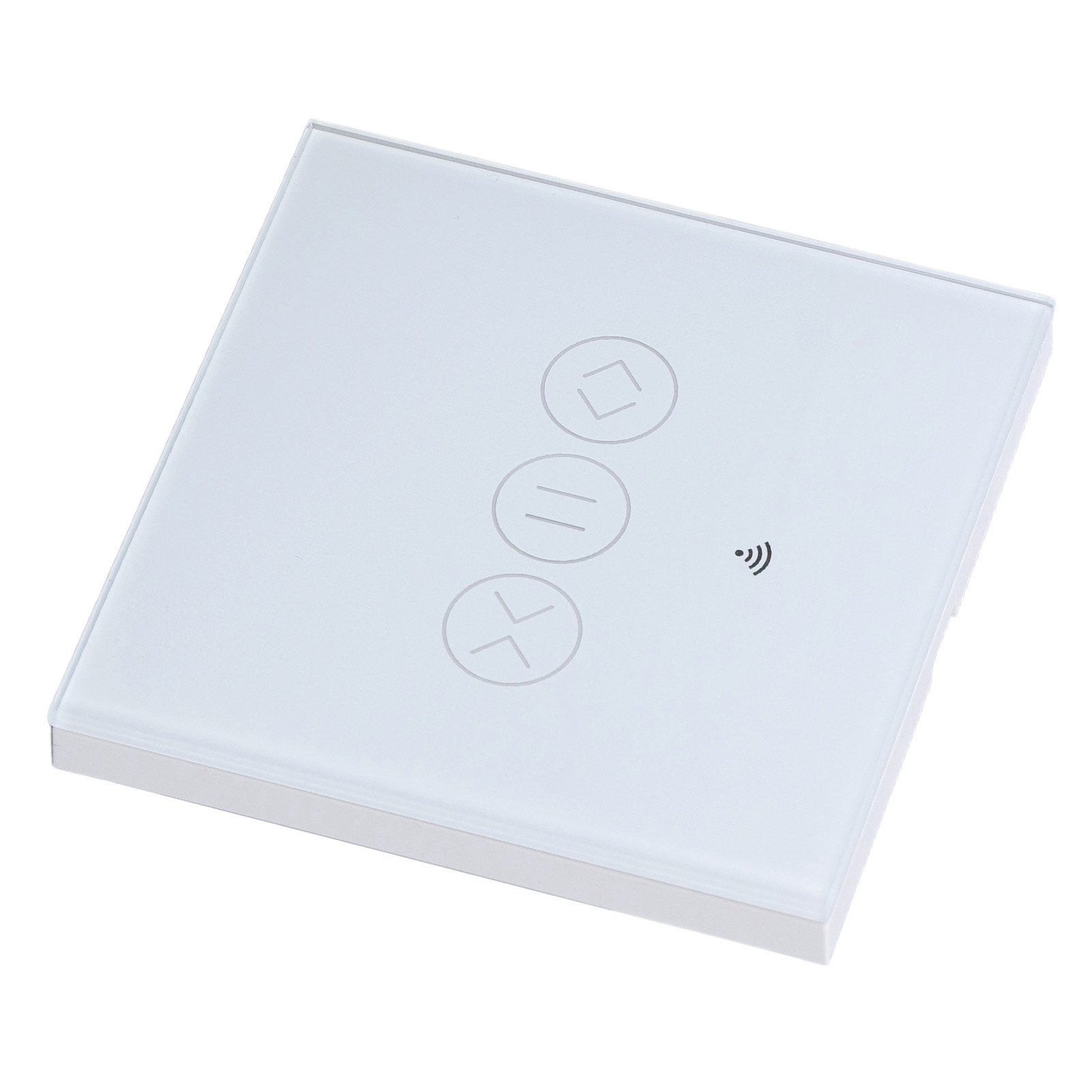Intelligenter Vorhangschalter Mit Wlan-funk-touch-funktion, App-fernbedienung, Rollladenschalter, Eu-stecker 90–250 V, Weiß