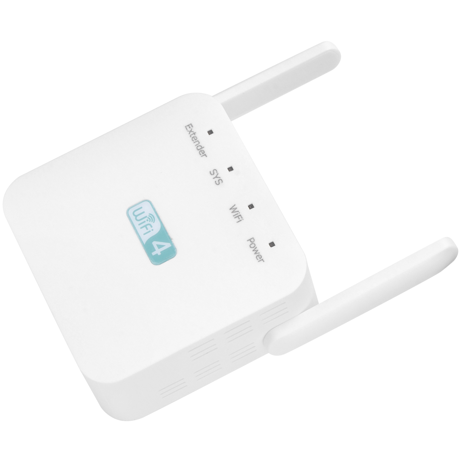 300-mbit/s-wlan-repeater Mit Dual-antennen-signalverstärker, Reichweitenverlängerung, Weiß, Eu-stecker 100–240 V