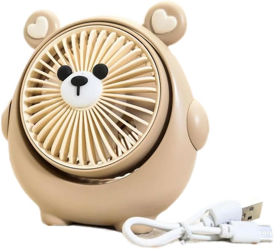Mini-handventilator Mit 3-fach Verstellbarer Kopfstütze Und Usb-ladefunktion Für Süße Hunde