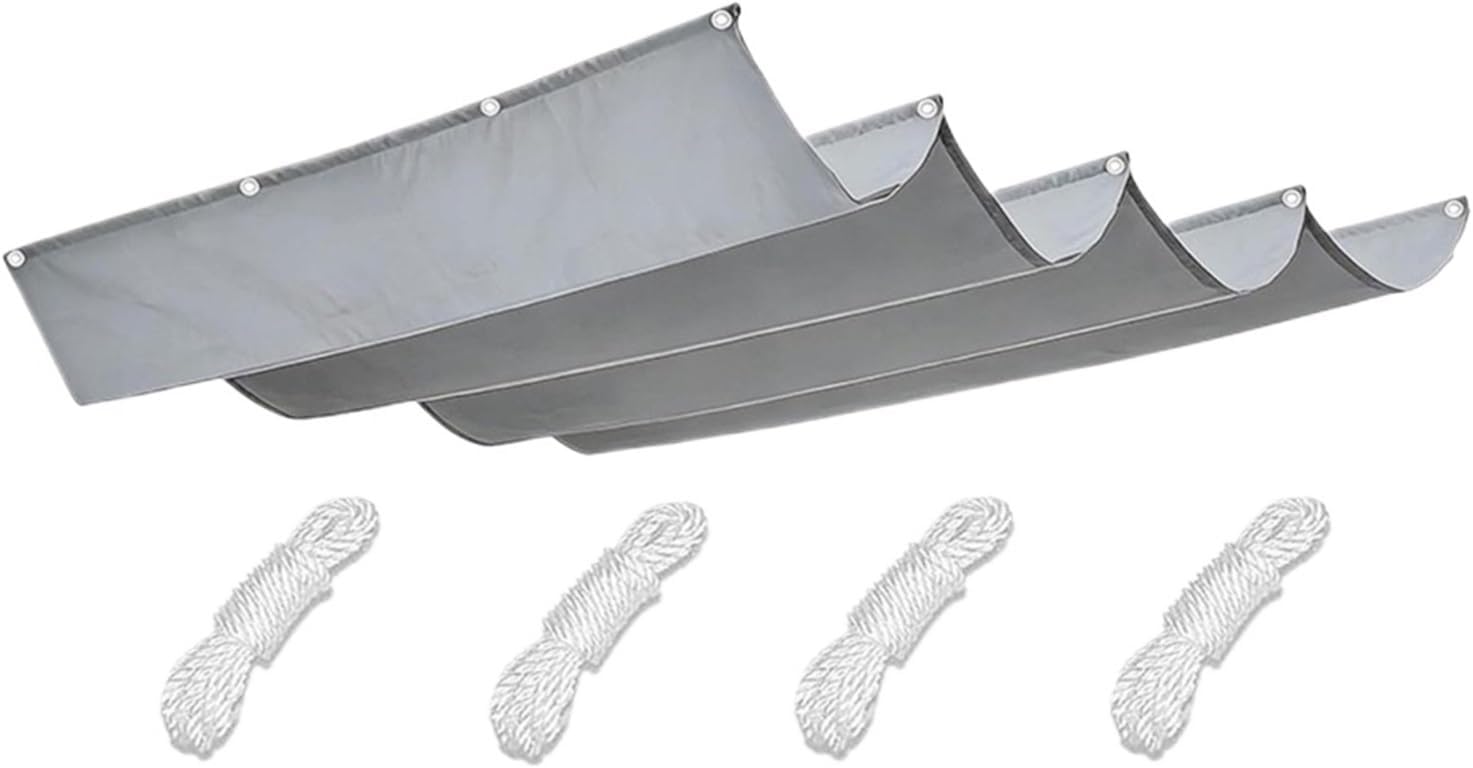 Gartenpergola Mit Einziehbarem Sonnensegel, Abdeckung Für Poolbereich, Grillplatz, Carport, Terrasse, 1 Stück (100x200cm)